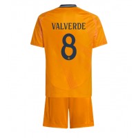 Camisa de time de futebol Real Madrid Federico Valverde #8 Replicas 2º Equipamento Infantil 2024-25 Manga Curta (+ Calças curtas)